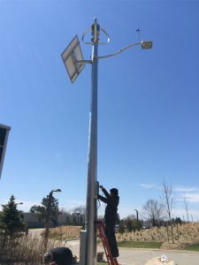 solar powered street light