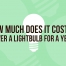 cost to power a light bulb per year