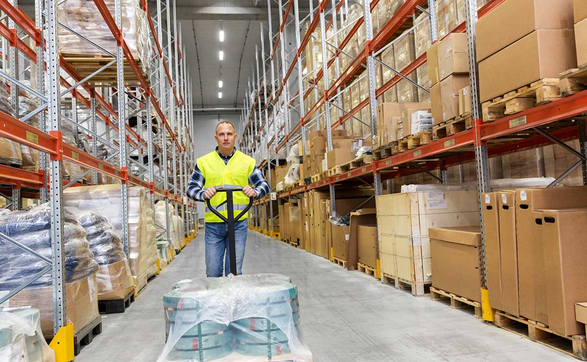 forklift operator in warehouse